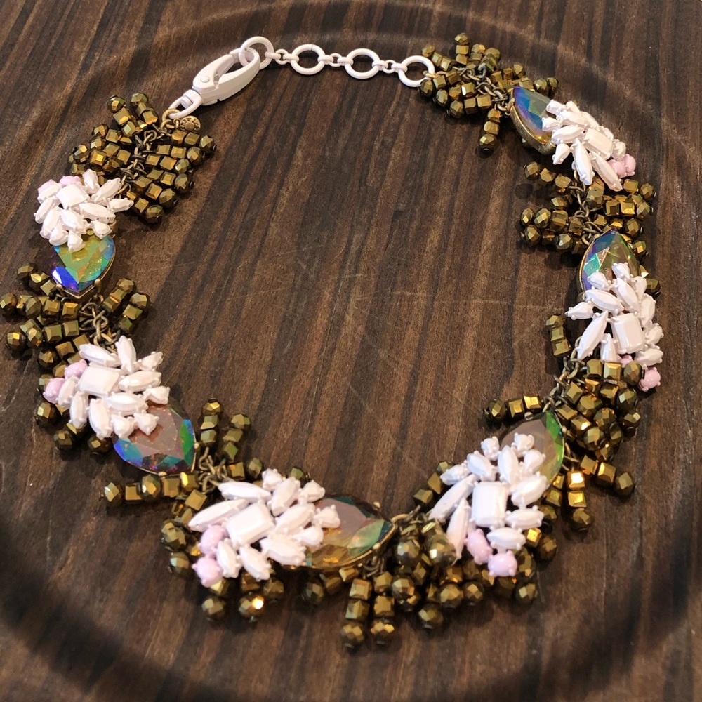 J Crew Beaded Crystal Necklace